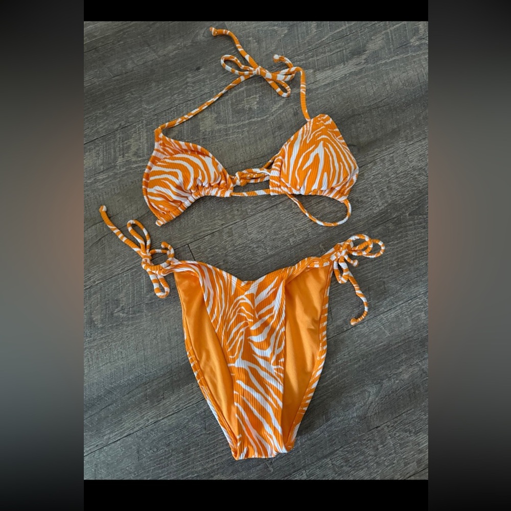 Target Tiger Stripe String Bikini - image 2